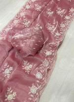 Jimmi Choo Pink Traditional Wear Thread Work Saree